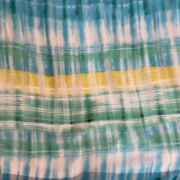 Calvin Klein Woman's OX Sleeveless Multicolor Top Sheer Lined Spring colorful - Picture 5 of 8